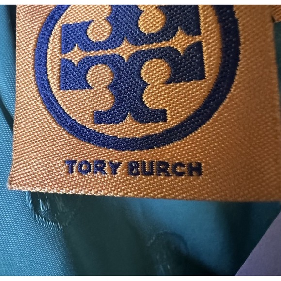 Tory Burch Nora Skirt Size 8 Green White Tweed Fringe Trim Designer Women's - Picture 8 of 12